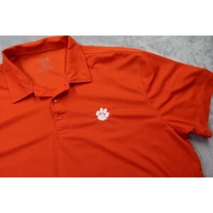 Clemson University Tigers‎ Orange Golf Polo Shirt Men's Size XXL 2XL HydraVent
